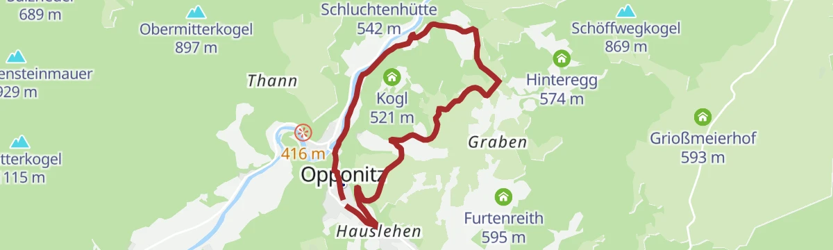 Route map: Grabenrundweg